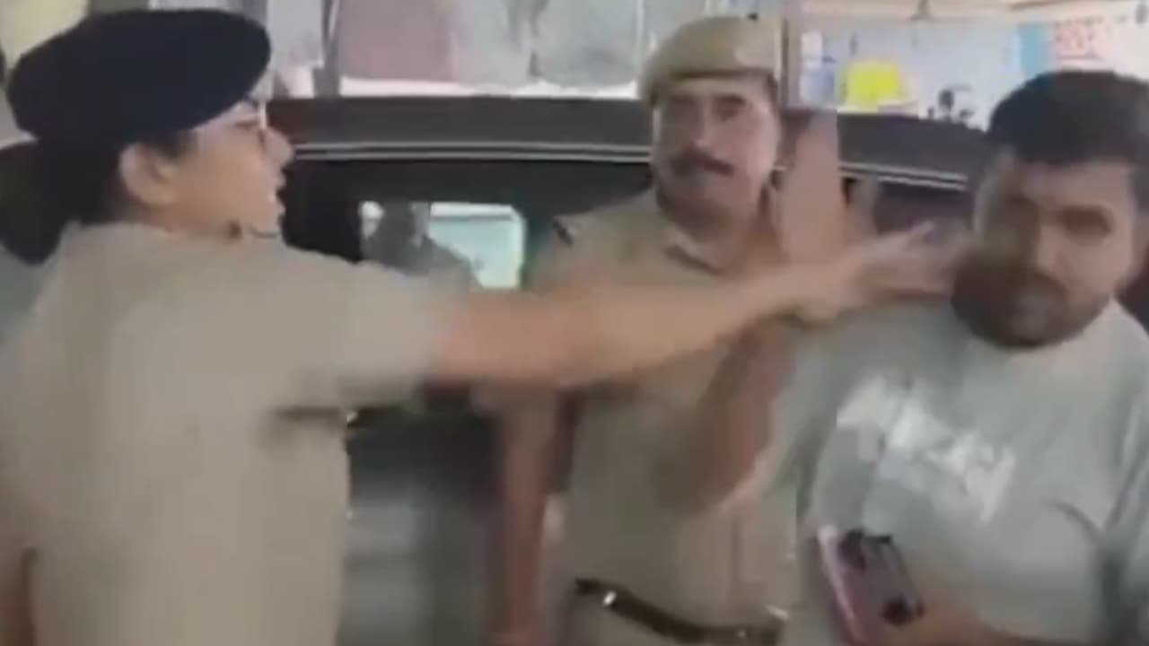 Rajasthan: Female Traffic CO Slaps Lawyer in Ajmer's Kishangarh Over Parking Dispute (WATCH)