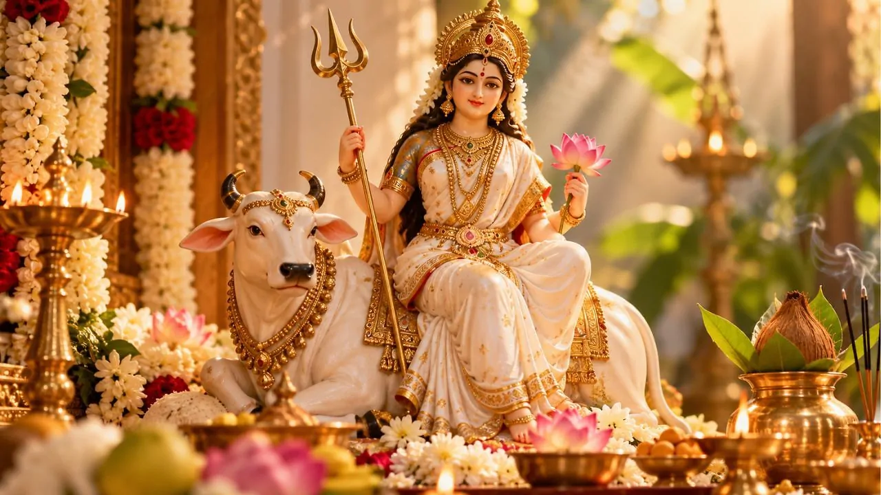 Navratri 2026 Day 1: Maa Shailputri Vrat Katha, Puja Vidhi, Aarti and Mantras