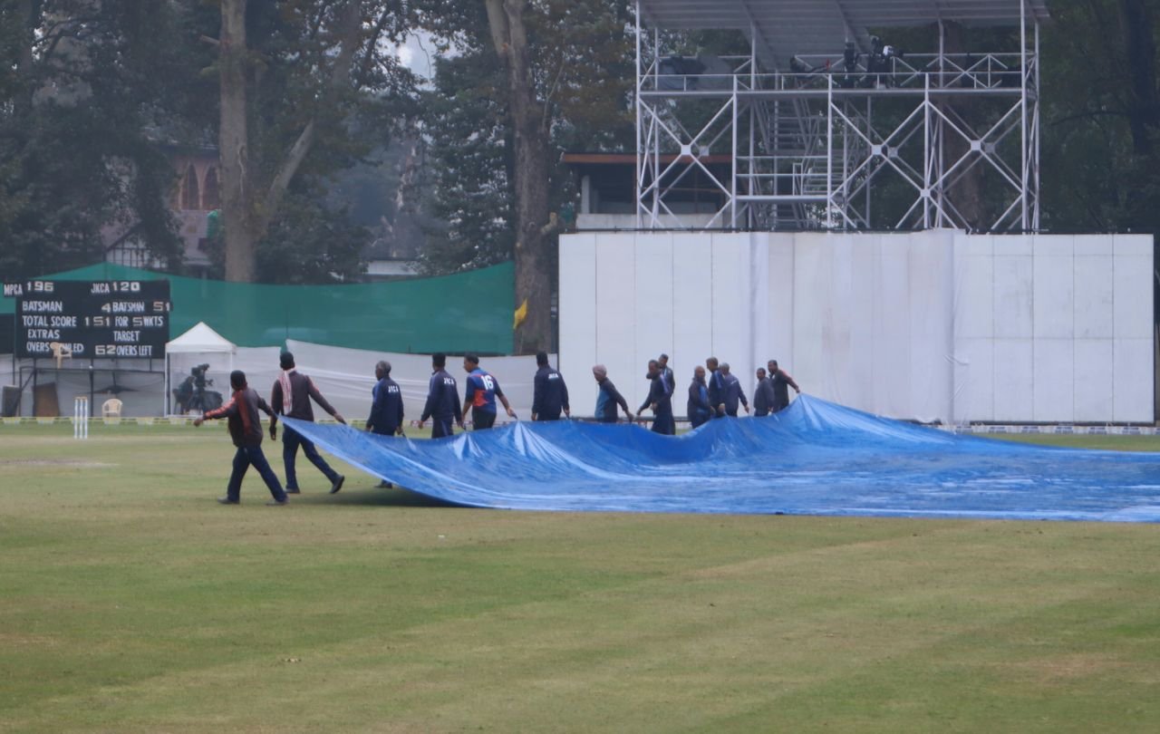 Ranji Trophy 2026-27: Rain stops play, MP extend lead to 227 against J&K